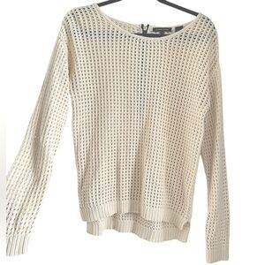 Jean Pierre Cream Woven Sweater